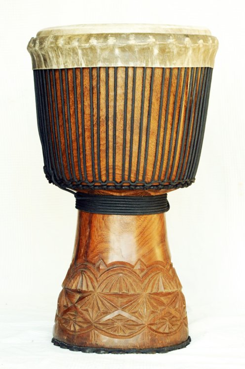 Große Djembe aus Guinea - Oberklasse Djembe Trommel