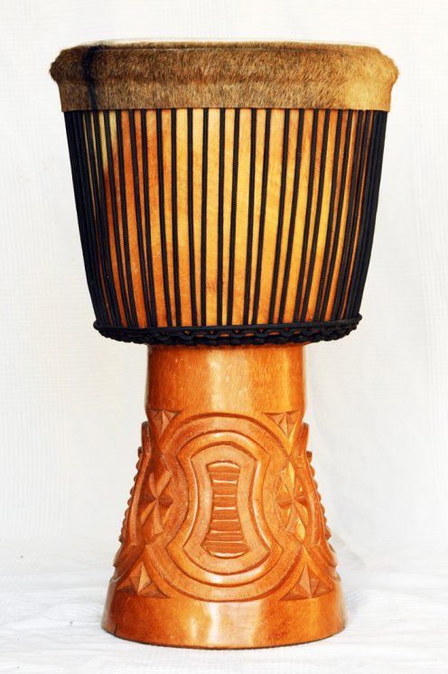Große Djembe aus Guinea - Oberklasse Djembe Trommel