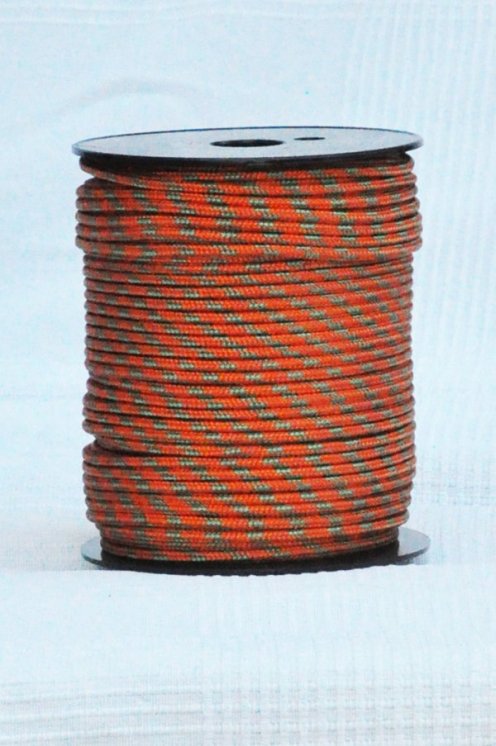 PES verstärktes Djembe Trommel Seil 4 mm Kupfer / Grün 100 m