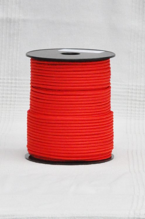 PES verstärktes Djembe Trommel Seil 4 mm Rot 100 m