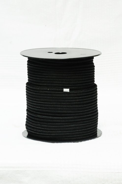 PES verstärktes Djembe Trommel Seil 4 mm Schwarz 100 m