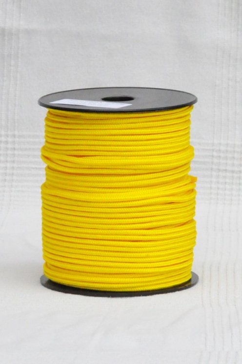 PES verstärktes Djembe Trommel Seil 4 mm Sonnenblumengelb 100 m