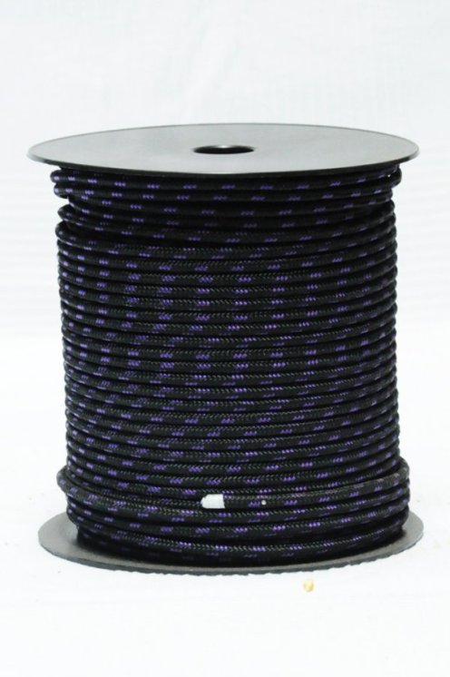 PES verstärktes Djembe-Tau 6 mm Schwarz / Violett 100 m