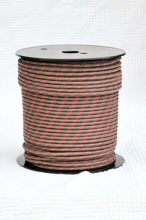 Ø5 mm Tau für Djembe Trommel (Massing / Himbeer, 100 m) - Djembe Seil 