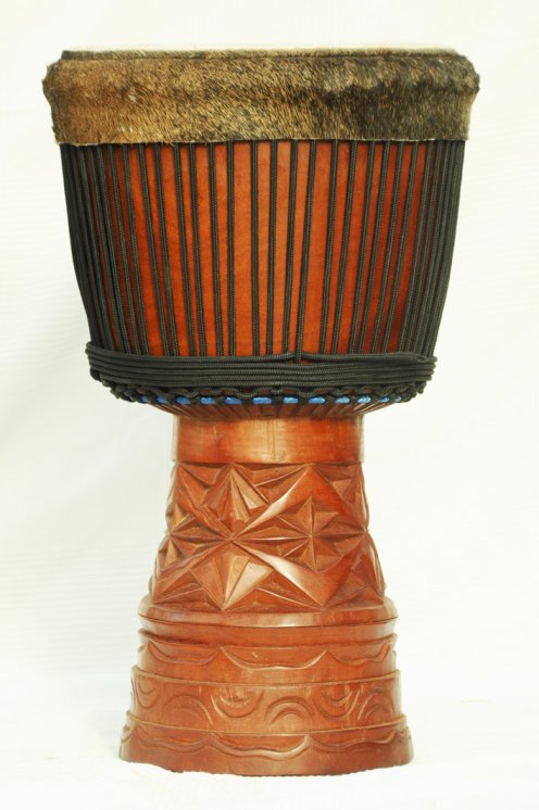 Große Djembe aus Guinea - Oberklasse Djembe Trommel