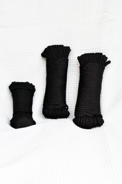 Geflochtenes Seil Ø5 mm schwarz für Djembe Trommel