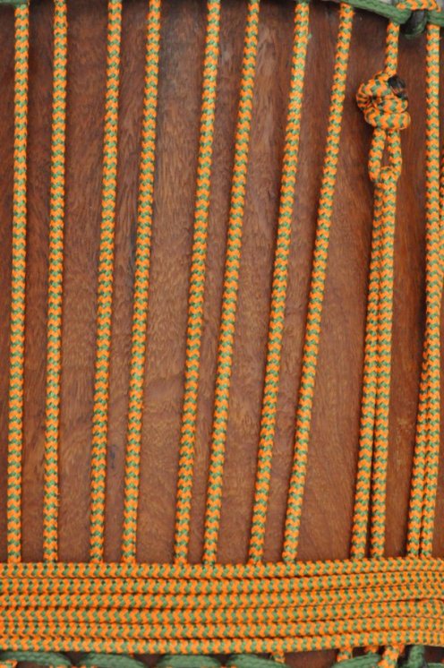 Tau Ø5 mm Fischgräten neonorange grün für Djembe Trommel
