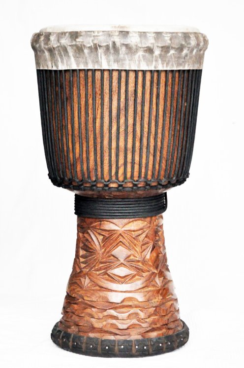 Große Djembe aus Guinea - Oberklasse Djembe Trommel