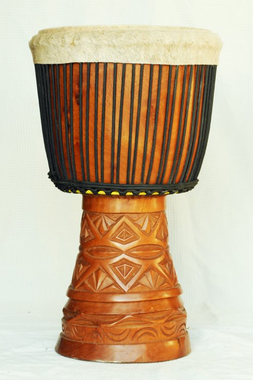 Große Djembe aus Guinea - Oberklasse Djembe Trommel