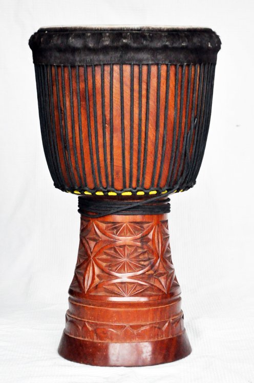 Große Djembe aus Guinea - Oberklasse Djembe Trommel