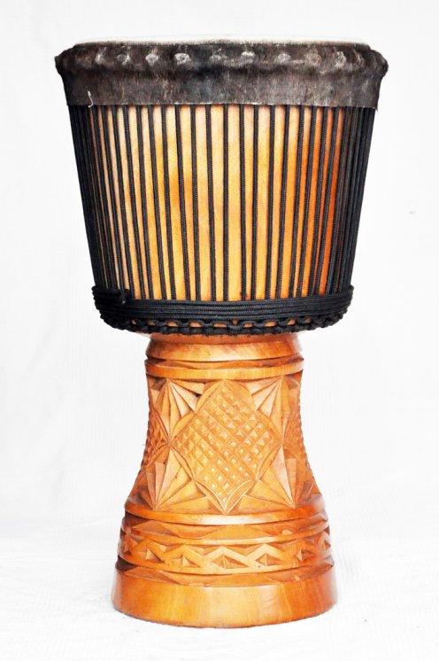 Große Djembe aus Guinea - Oberklasse Djembe Trommel