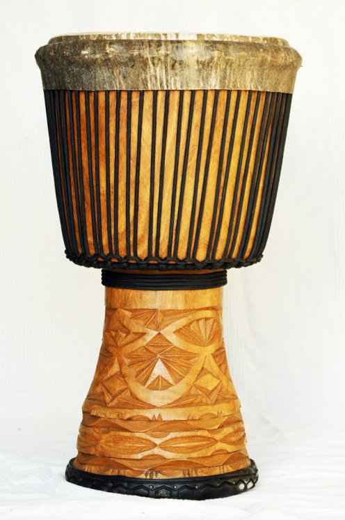 Große Djembe aus Guinea - Oberklasse Djembe Trommel