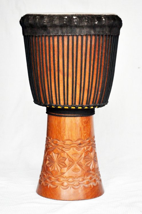 Große Djembe aus Guinea - Oberklasse Djembe Trommel