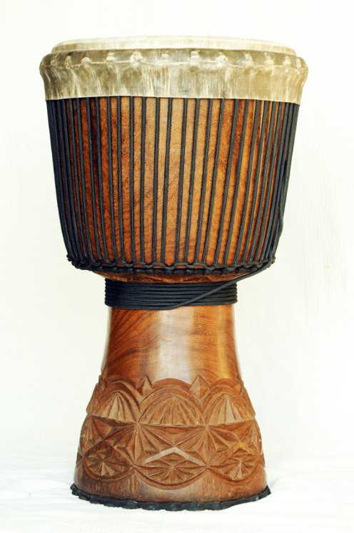 Große Djembe aus Guinea - Oberklasse Djembe Trommel