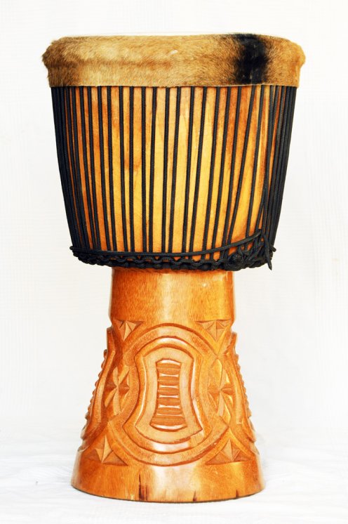 Große Djembe aus Guinea - Oberklasse Djembe Trommel