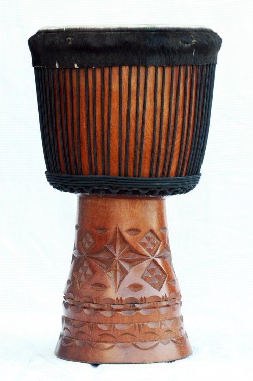 Große Djembe aus Guinea - Oberklasse Djembe Trommel
