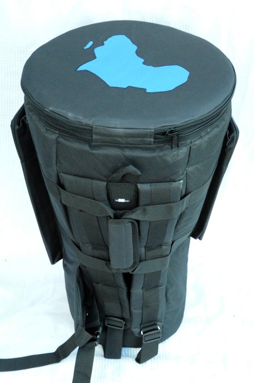 Roots Percussions Premium Qualität Djembe Tasche blau