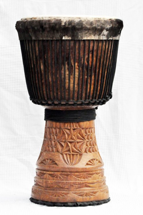 Große Djembe aus Guinea - Oberklasse Djembe Trommel