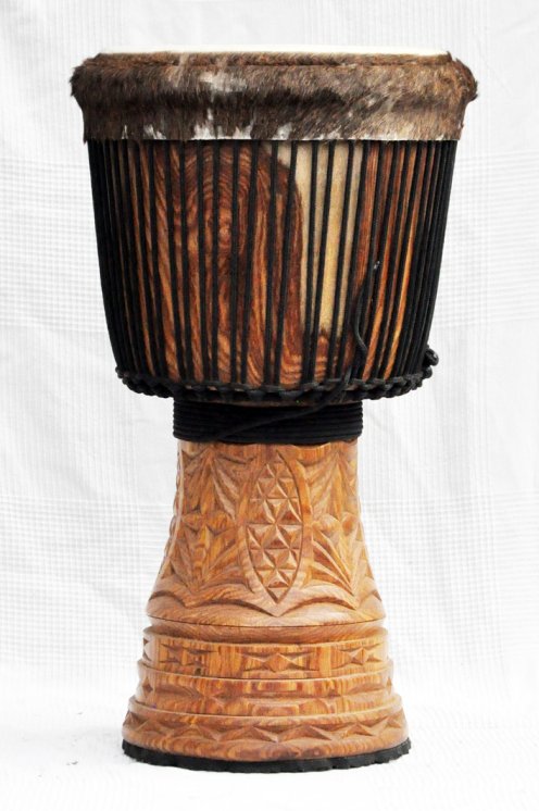 Große Djembe aus Guinea - Oberklasse Djembe Trommel