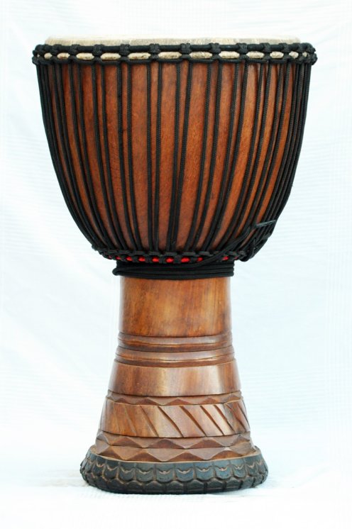 Profi Djembe kaufen - Große Bushmango Djembe Trommel aus Guinea