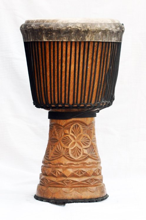 Große Djembe aus Guinea - Oberklasse Djembe Trommel