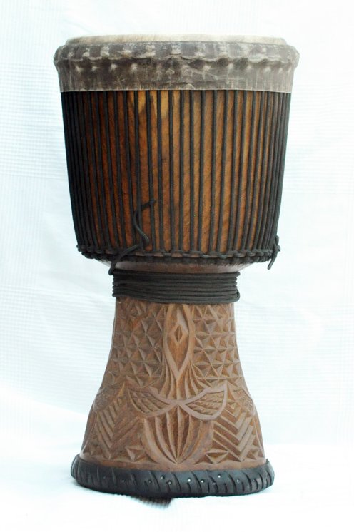 Große Djembe aus Guinea - Oberklasse Djembe Trommel