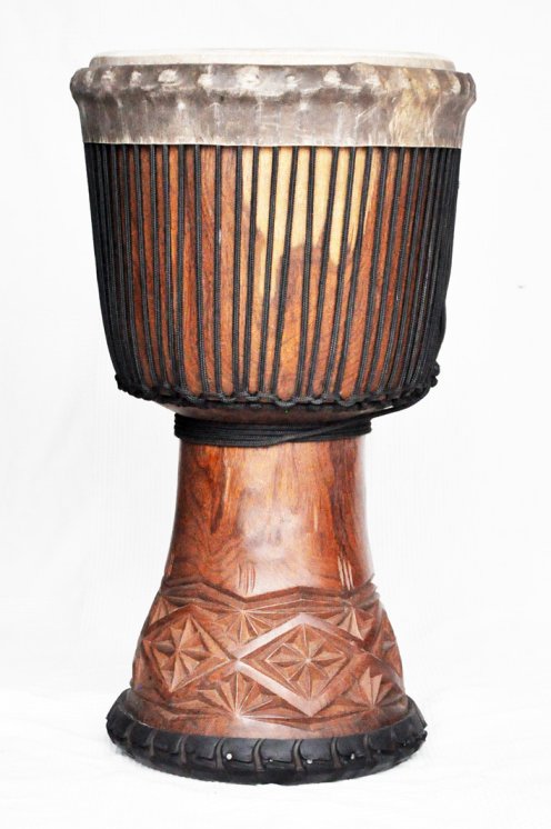 Große Djembe aus Guinea - Oberklasse Djembe Trommel