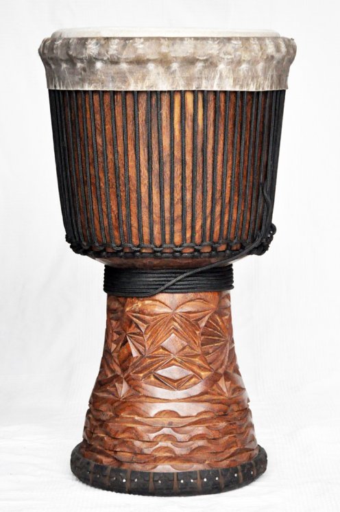 Große Djembe aus Guinea - Oberklasse Djembe Trommel