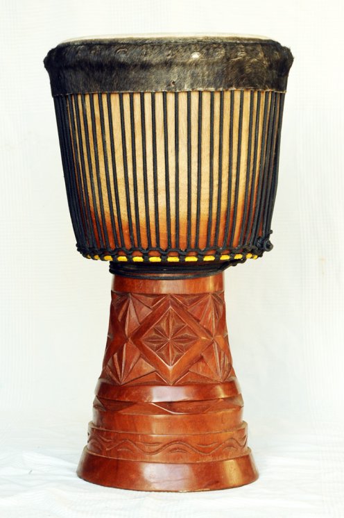 Große Djembe aus Guinea - Oberklasse Djembe Trommel