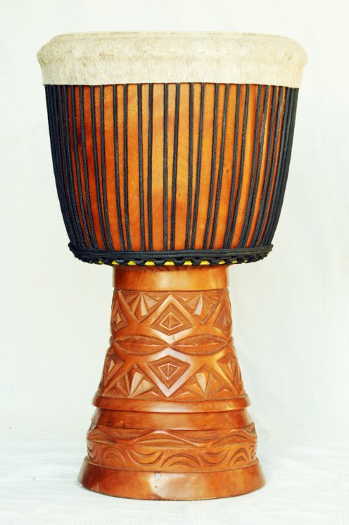 Große Djembe aus Guinea - Oberklasse Djembe Trommel
