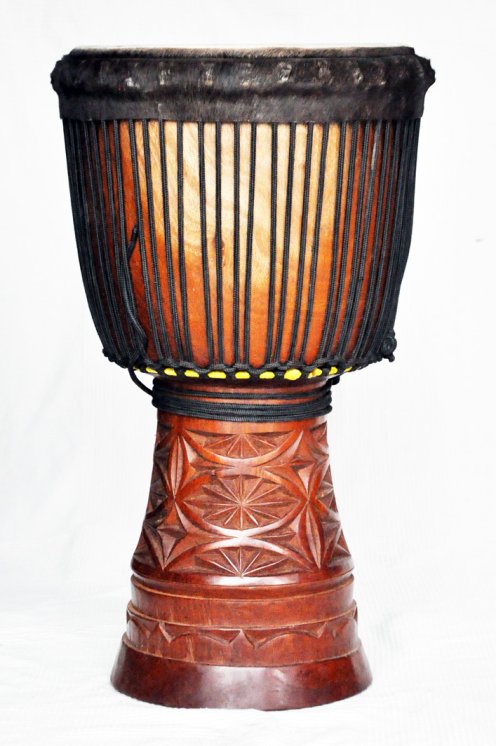 Große Djembe aus Guinea - Oberklasse Djembe Trommel