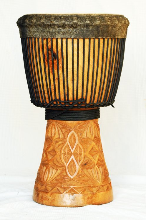 Große Djembe aus Guinea - Oberklasse Djembe Trommel
