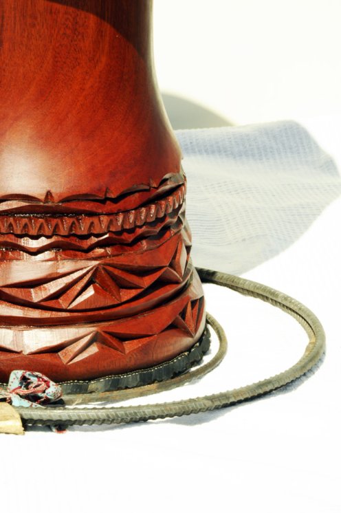 Mahagoni (Djala) Djembe Korpus aus Guinea - Oberklasse Djembe