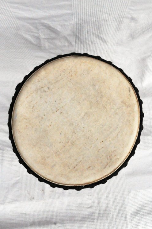 Djembe aus Guinea mit Kuhfell - Kalbfell, Rinderfell, Stierfell oberklasse Djembe Trommel