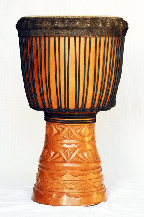 Große Djembe aus Guinea - Oberklasse Djembe Trommel