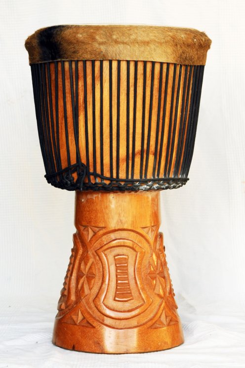 Große Djembe aus Guinea - Oberklasse Djembe Trommel
