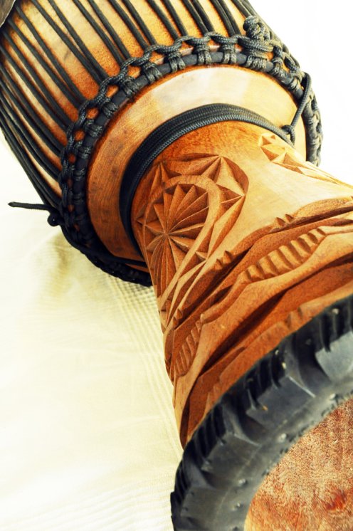 Große Djembe aus Guinea - Oberklasse Djembe Trommel