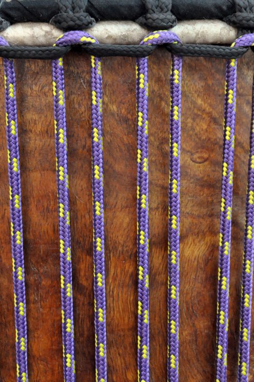 Ø5 mm Tau für Djembe Trommel (Violett / Sonnenblumengelb, 100 m) - Djembe Seil 