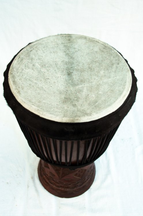 Große Djembe aus Guinea - Oberklasse Djembe Trommel
