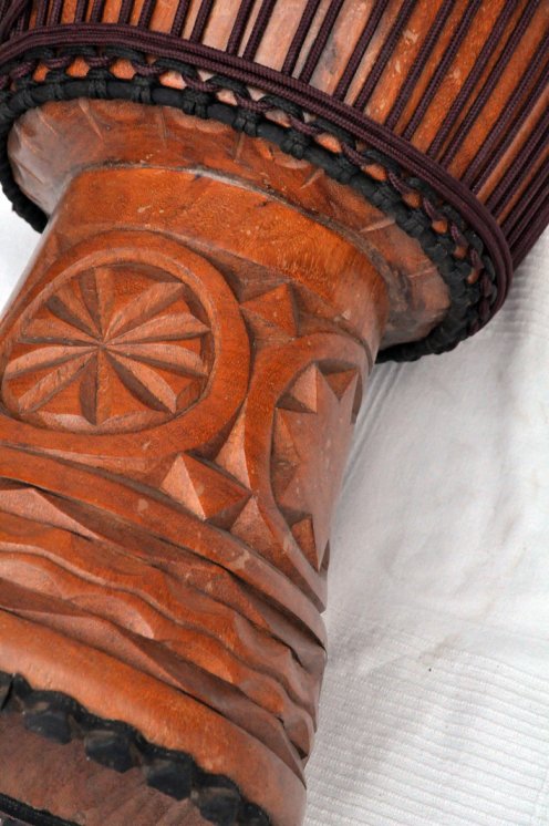 Große Djembe aus Guinea - Oberklasse Djembe Trommel