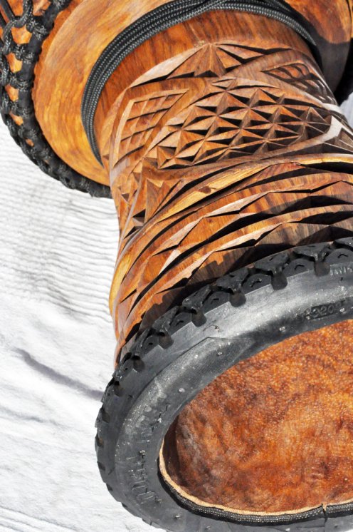 Große Djembe aus Guinea - Oberklasse Djembe Trommel