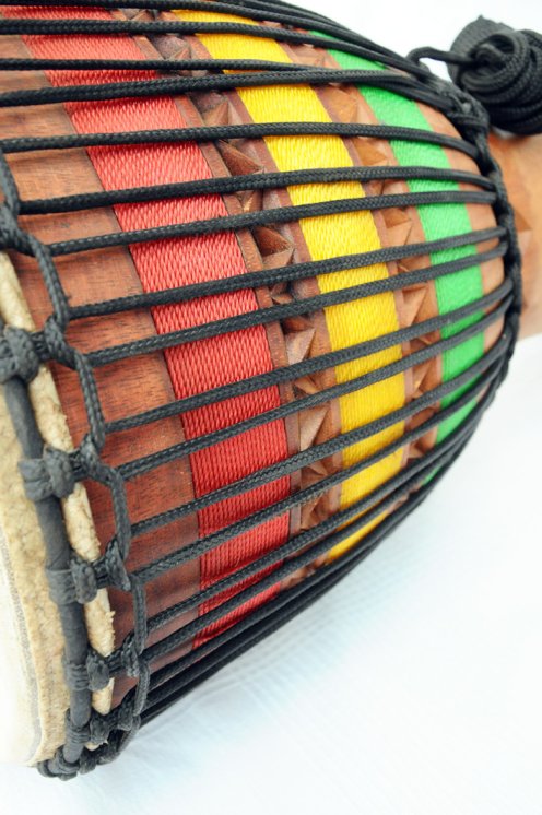 Profi Djembe kaufen - Große Lenke Djembe Trommel aus Guinea
