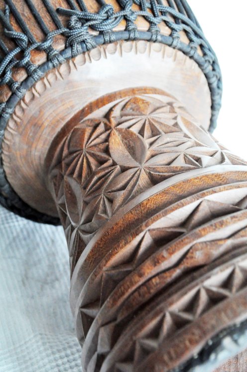 Große Djembe aus Guinea - Oberklasse Djembe Trommel