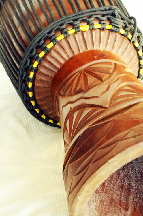 Große Djembe aus Guinea - Oberklasse Djembe Trommel