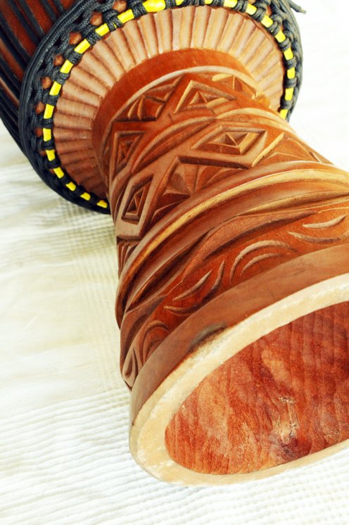 Große Djembe aus Guinea - Oberklasse Djembe Trommel
