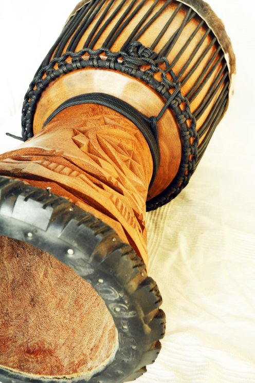 Große Djembe aus Guinea - Oberklasse Djembe Trommel