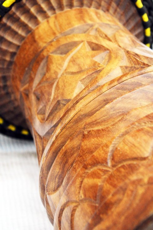 Große Djembe aus Guinea - Oberklasse Djembe Trommel