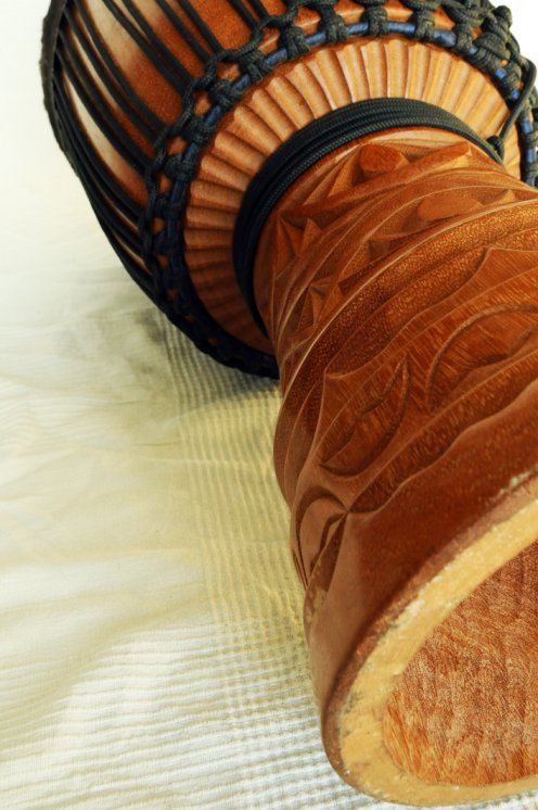 Große Djembe aus Guinea - Oberklasse Djembe Trommel