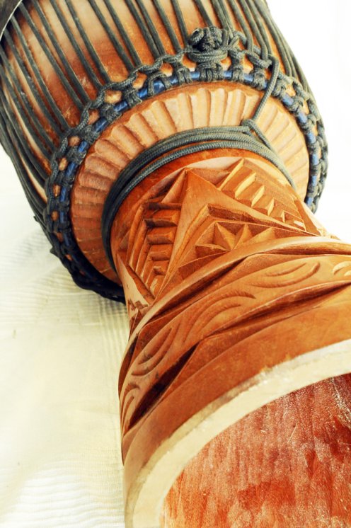 Große Djembe aus Guinea - Oberklasse Djembe Trommel