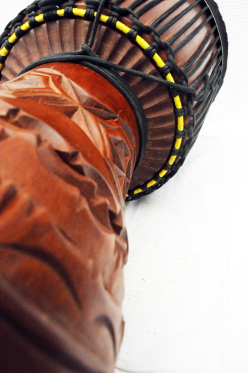 Große Djembe aus Guinea - Oberklasse Djembe Trommel